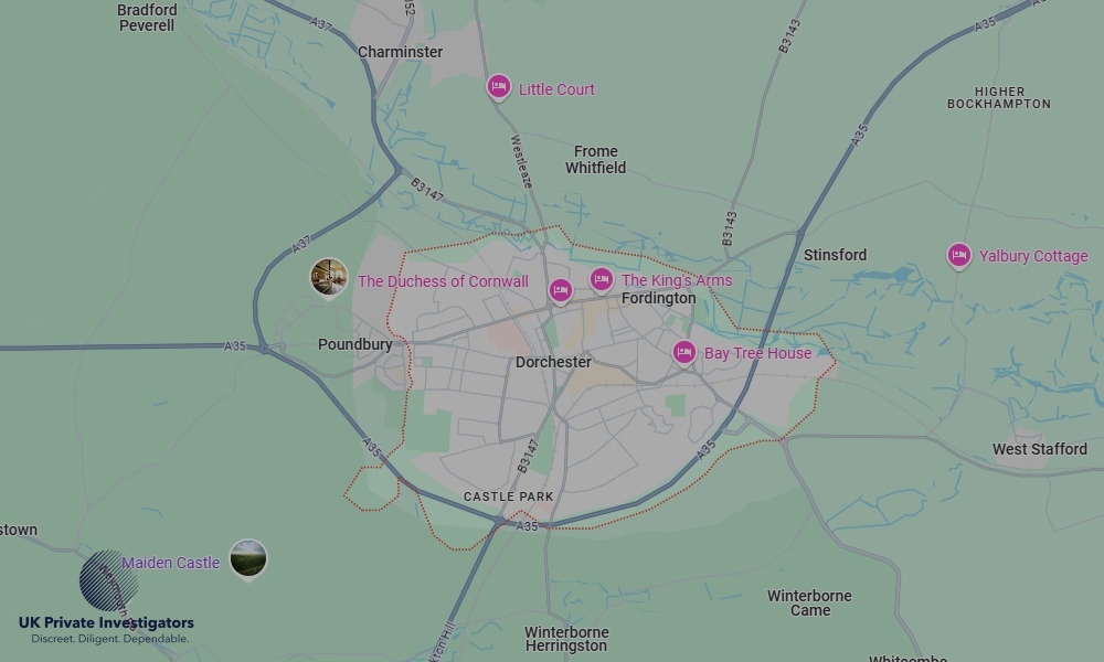 UK Private Investigators - Areas our detectives operate in Dorchester