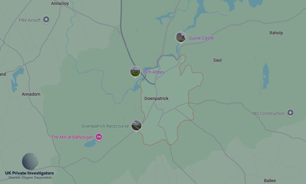 UK Private Investigators - Areas our detectives operate in Downpatrick