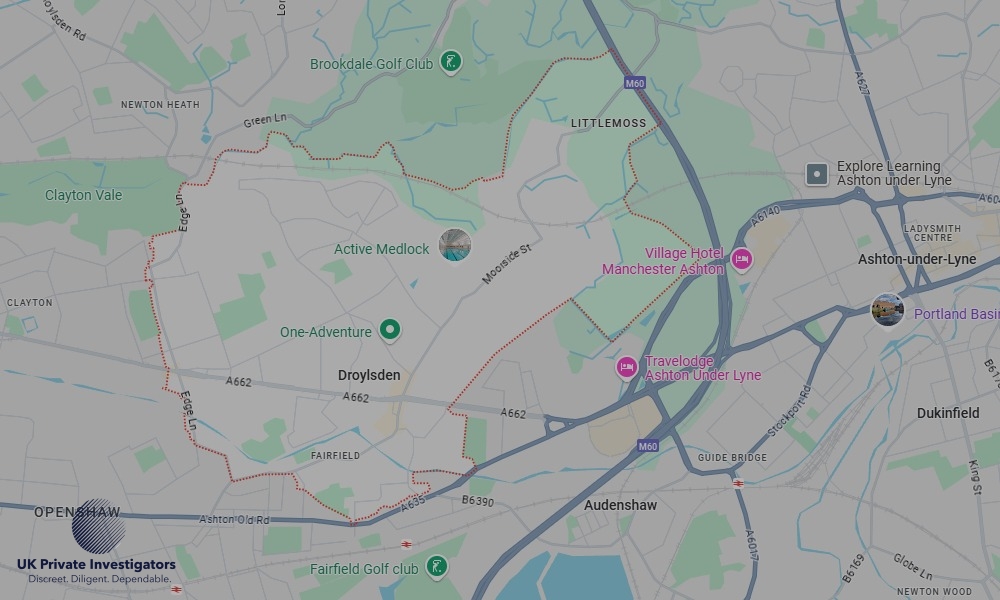 UK Private Investigators - Areas our detectives operate in Droylsden