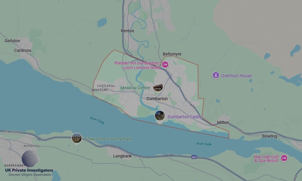 UK Private Investigators - Areas our detectives operate in Dumbarton
