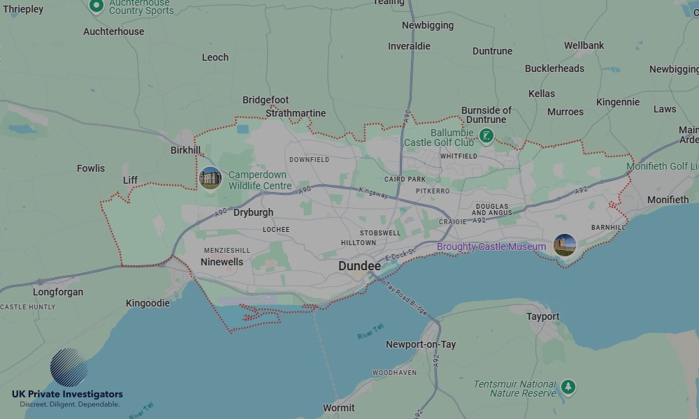 UK Private Investigators - Areas our detectives operate in LoDundeendon