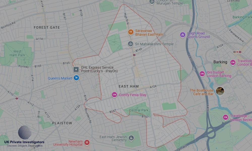 UK Private Investigators - Areas our detectives operate in East Ham