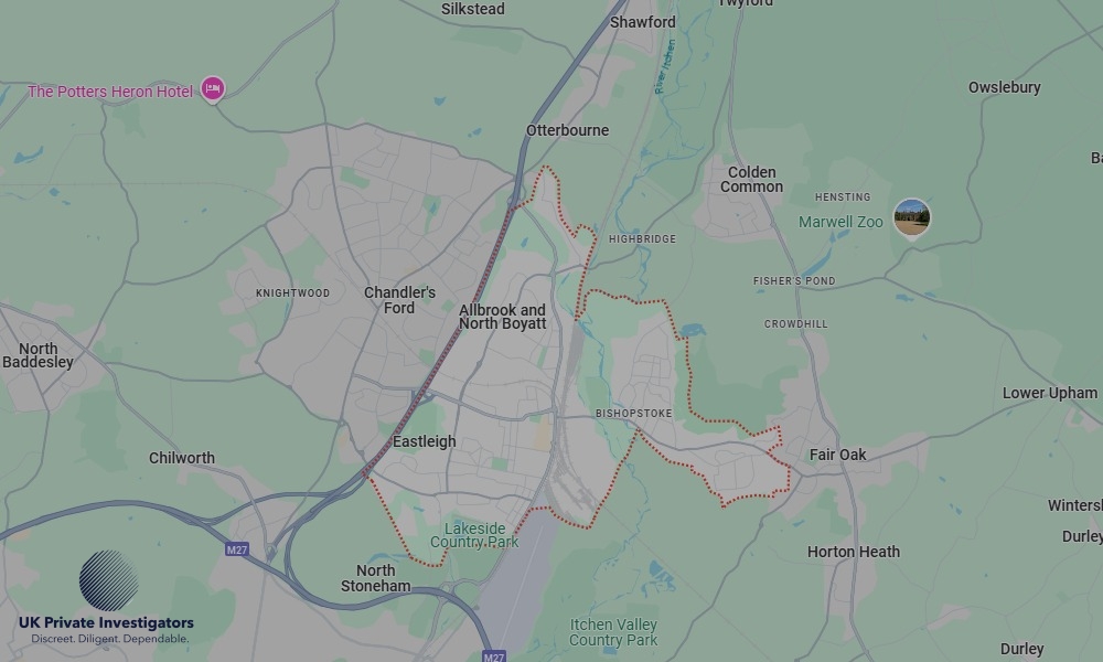 UK Private Investigators - Areas our detectives operate in LoEastleighndon