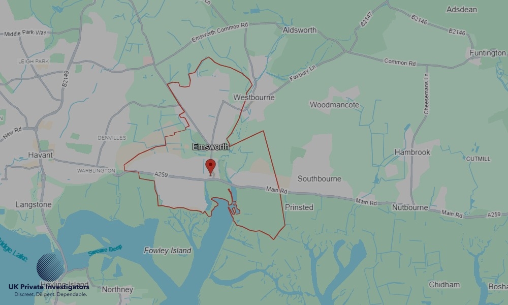 UK Private Investigators - Areas our detectives operate in Emsworth