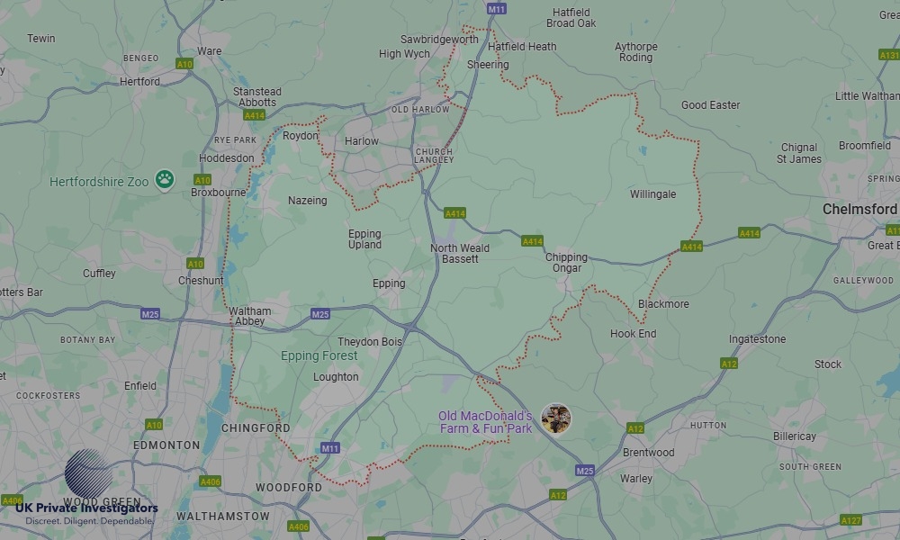 UK Private Investigators - Areas our detectives operate in Epping Forest