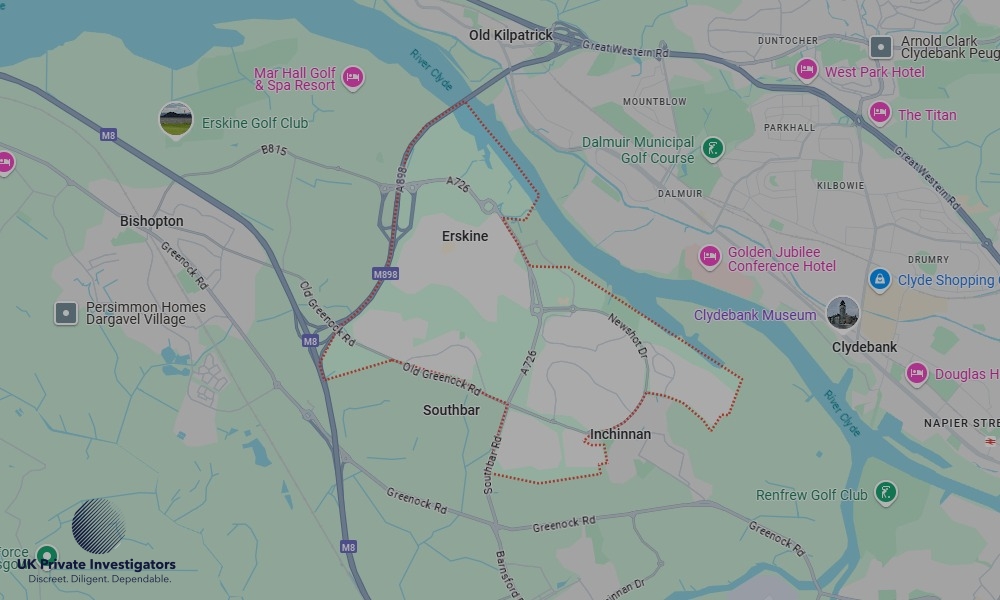 UK Private Investigators - Areas our detectives operate in Erskine