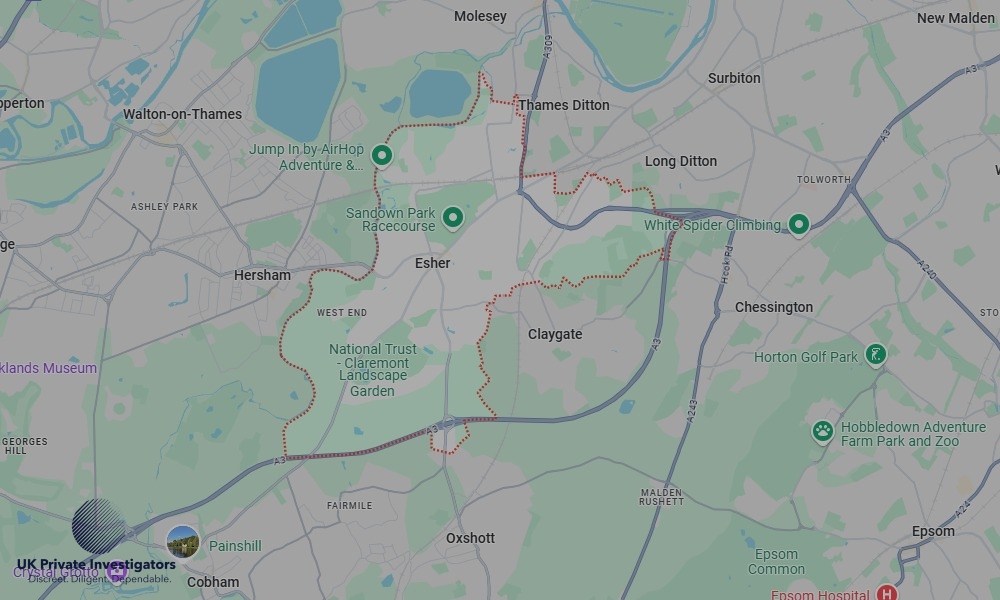 UK Private Investigators - Areas our detectives operate in LoEsherndon