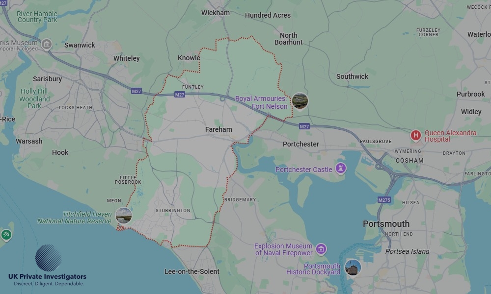 UK Private Investigators - Areas our detectives operate in LoFarehamndon