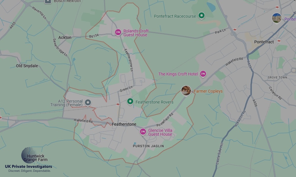 UK Private Investigators - Areas our detectives operate in Featherstone