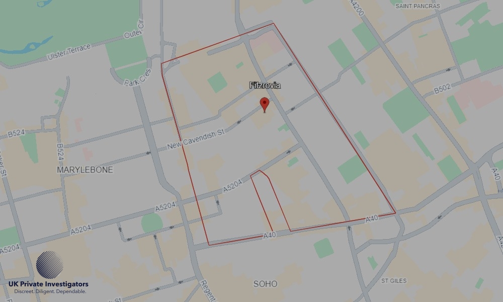 UK Private Investigators - Areas our detectives operate in Fitzrovia