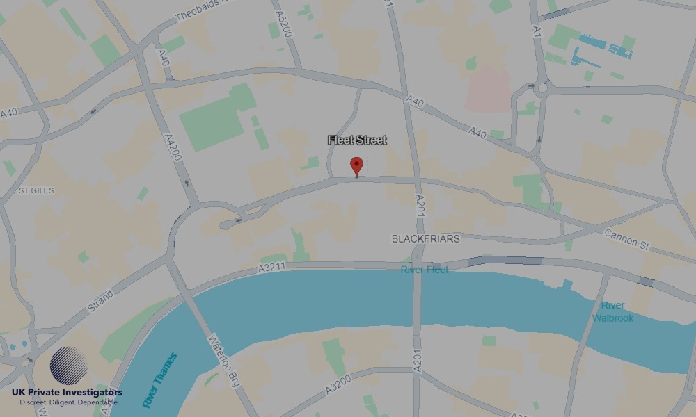 UK Private Investigators - Areas our detectives operate in Fleet Street