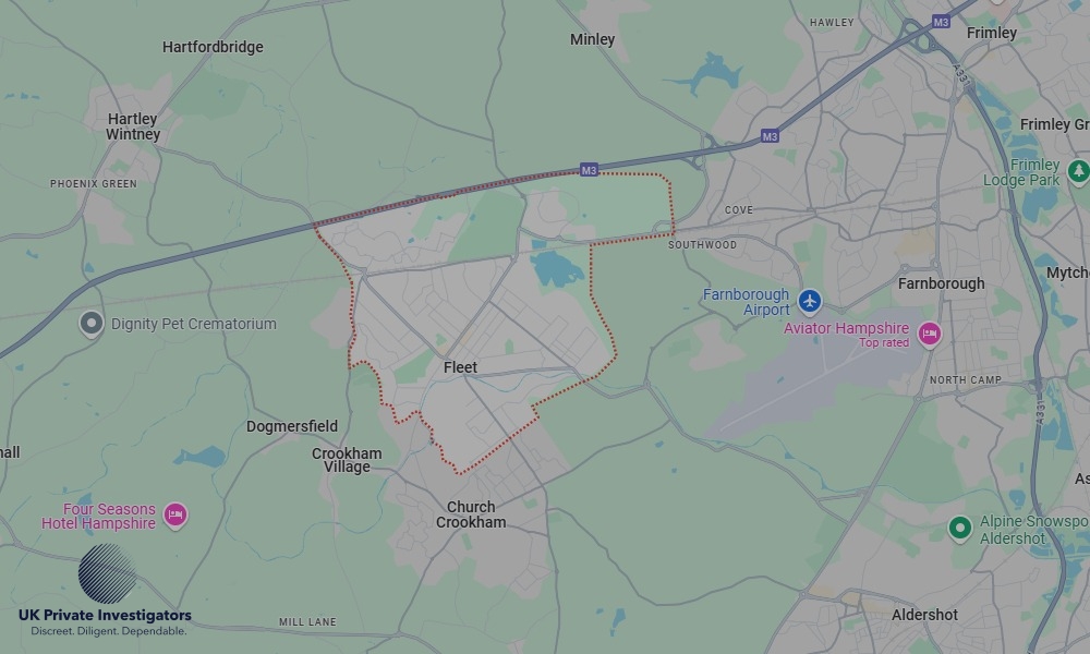 UK Private Investigators - Areas our detectives operate in LoFleetndon