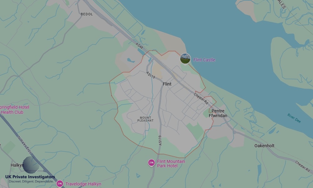 UK Private Investigators - Areas our detectives operate in Flint