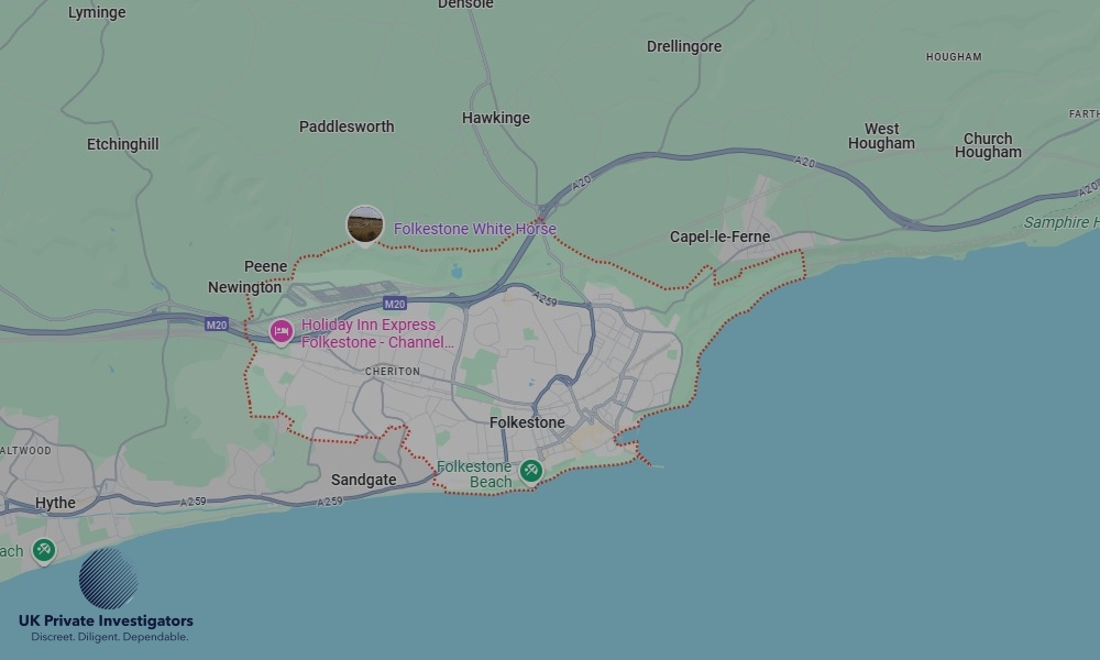 UK Private Investigators - Areas our detectives operate in LoFolkestonendon