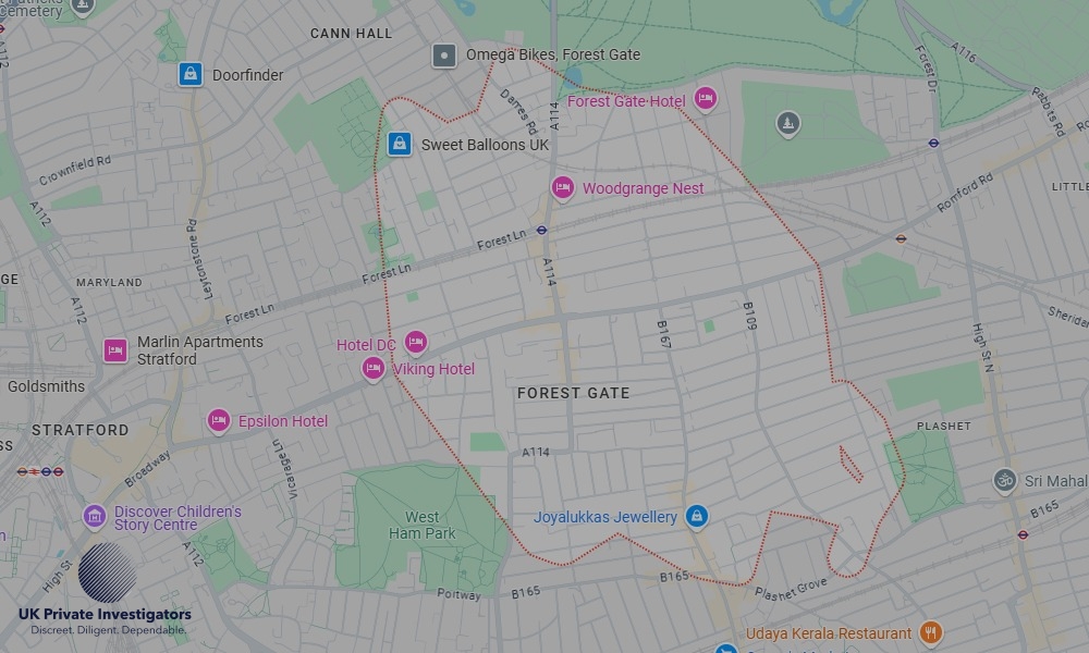 UK Private Investigators - Areas our detectives operate in Forest Gate