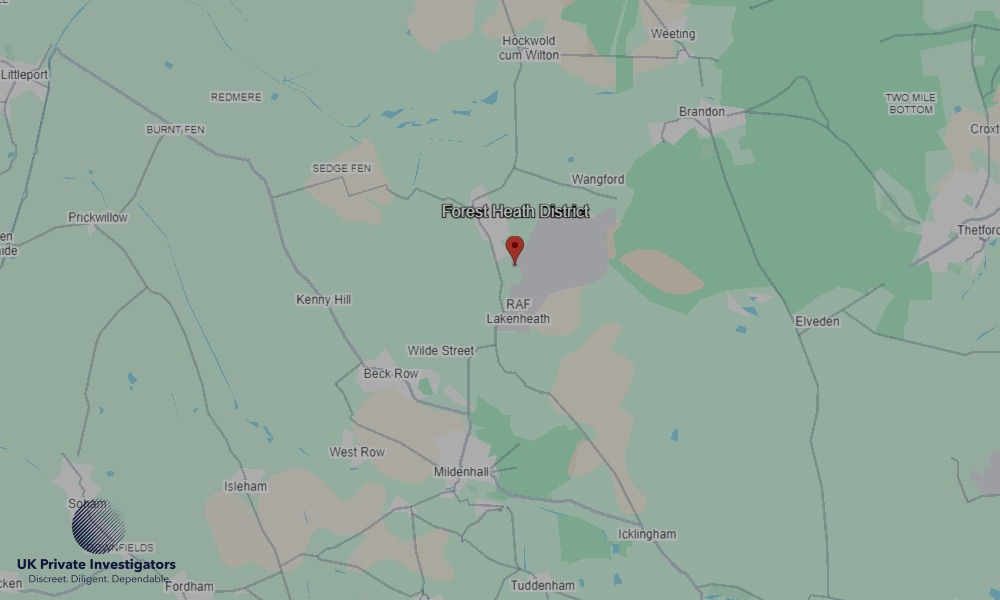 UK Private Investigators - Areas our detectives operate in Forest Heath