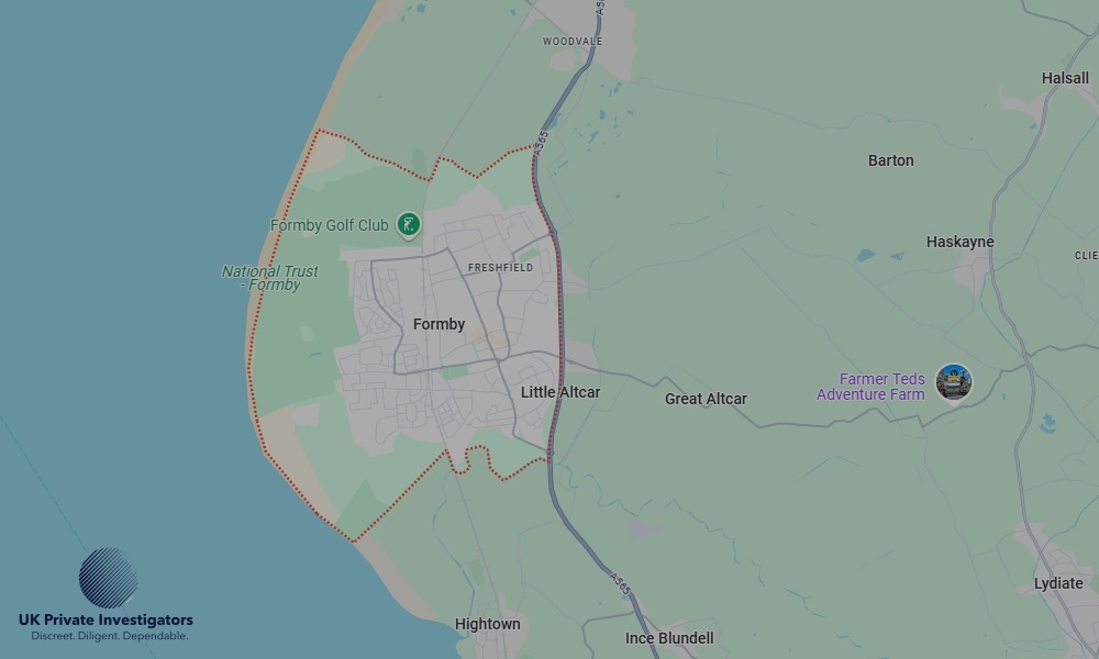 UK Private Investigators - Areas our detectives operate in Formby