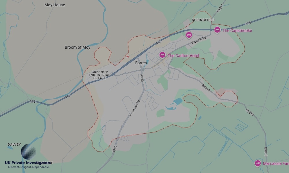 UK Private Investigators - Areas our detectives operate in Forres