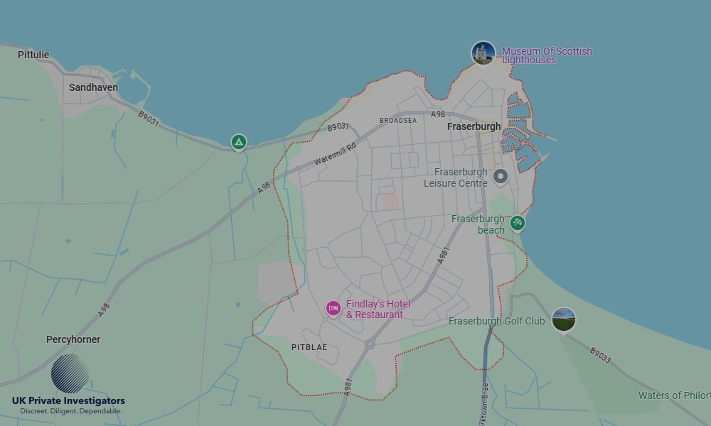 UK Private Investigators - Areas our detectives operate in Fraserburgh