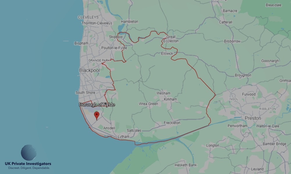 UK Private Investigators - Areas our detectives operate in Fylde