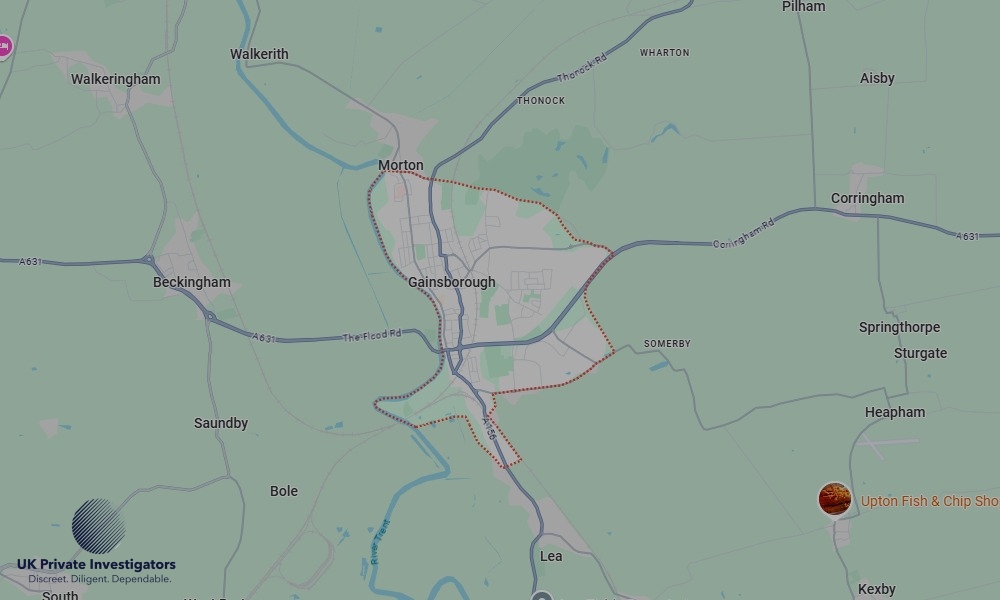 UK Private Investigators - Areas our detectives operate in Gainsborough