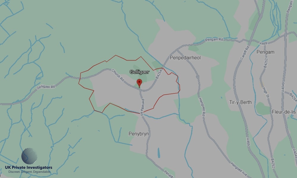UK Private Investigators - Areas our detectives operate in Gelligaer