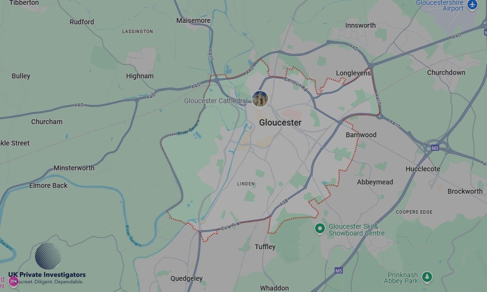 UK Private Investigators - Areas our detectives operate in LoGloucesterndon