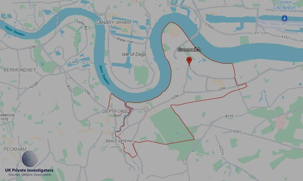 UK Private Investigators - Areas our detectives operate in Greenwich
