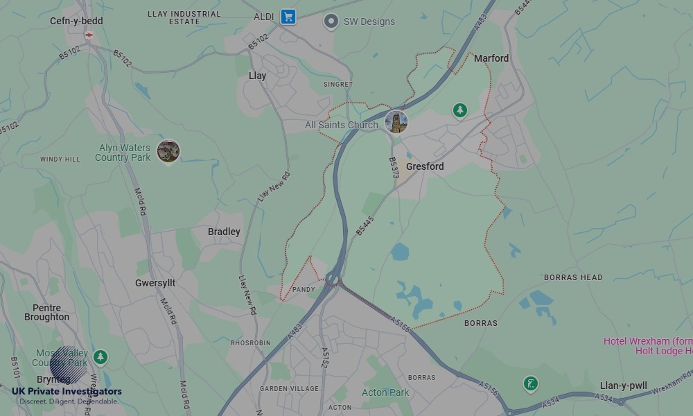UK Private Investigators - Areas our detectives operate in Gresford
