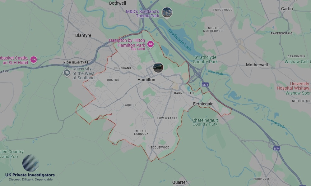 UK Private Investigators - Areas our detectives operate in LoHamiltonndon