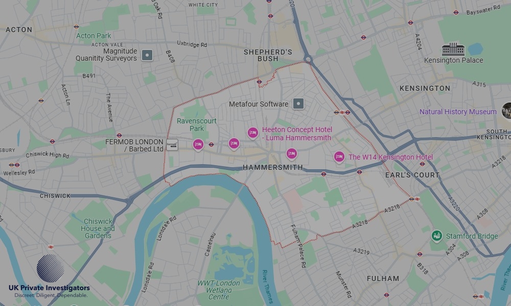 UK Private Investigators - Areas our detectives operate in Hammersmith