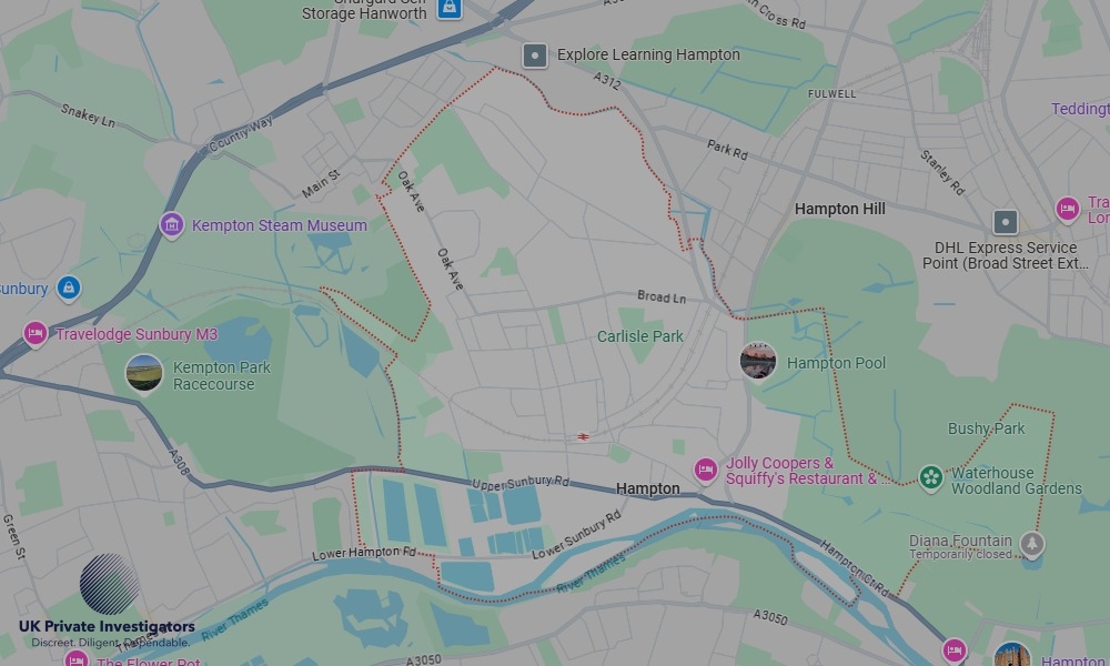 UK Private Investigators - Areas our detectives operate in Hampton