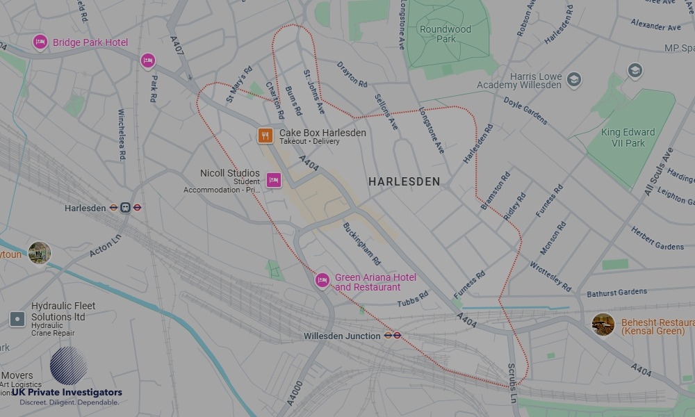 UK Private Investigators - Areas our detectives operate in Harlesden