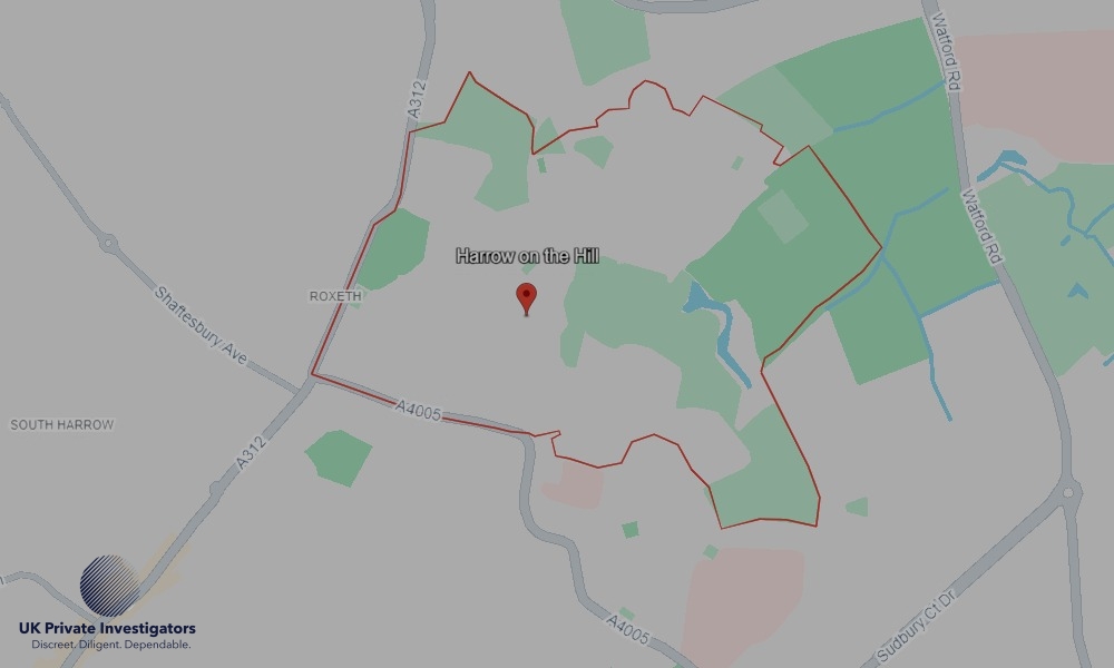 UK Private Investigators - Areas our detectives operate in Harrow-on-the-Hill