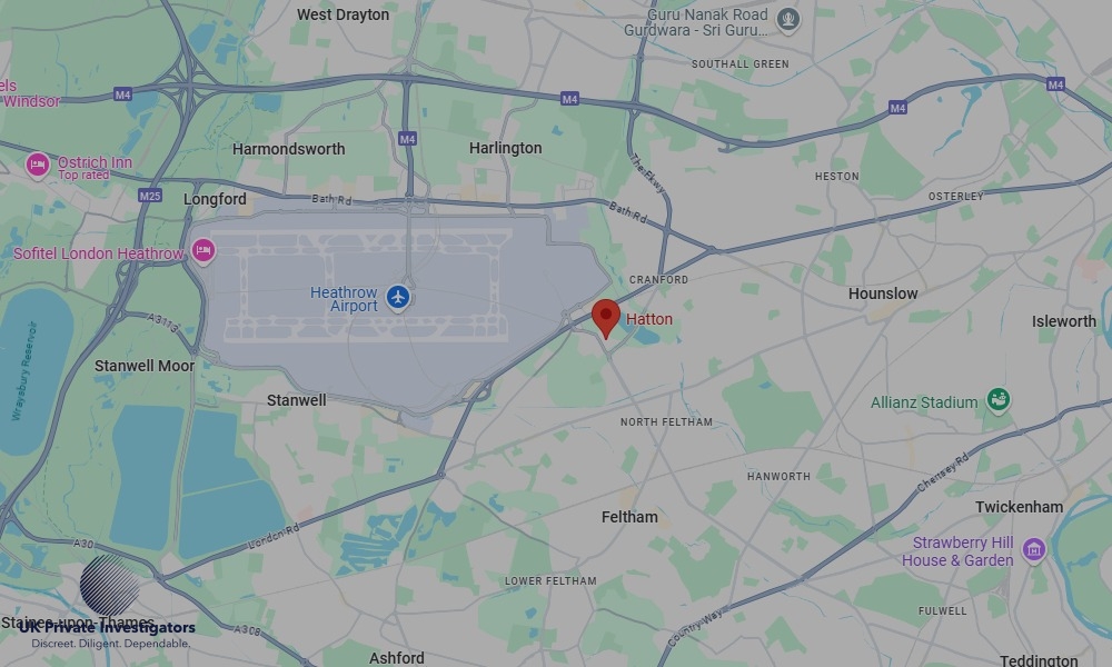 UK Private Investigators - Areas our detectives operate in Hatton