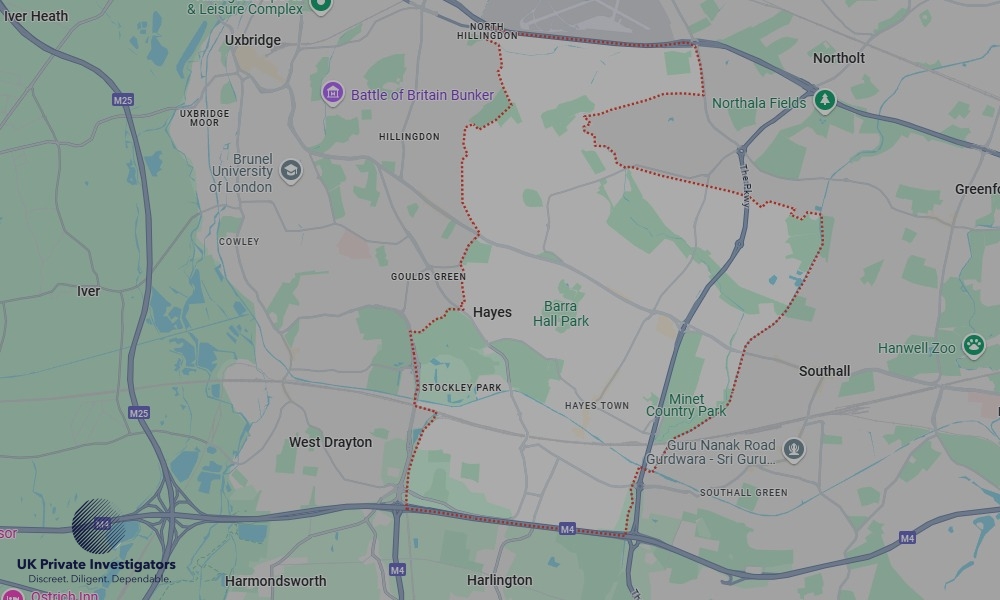 UK Private Investigators - Areas our detectives operate in Hayes