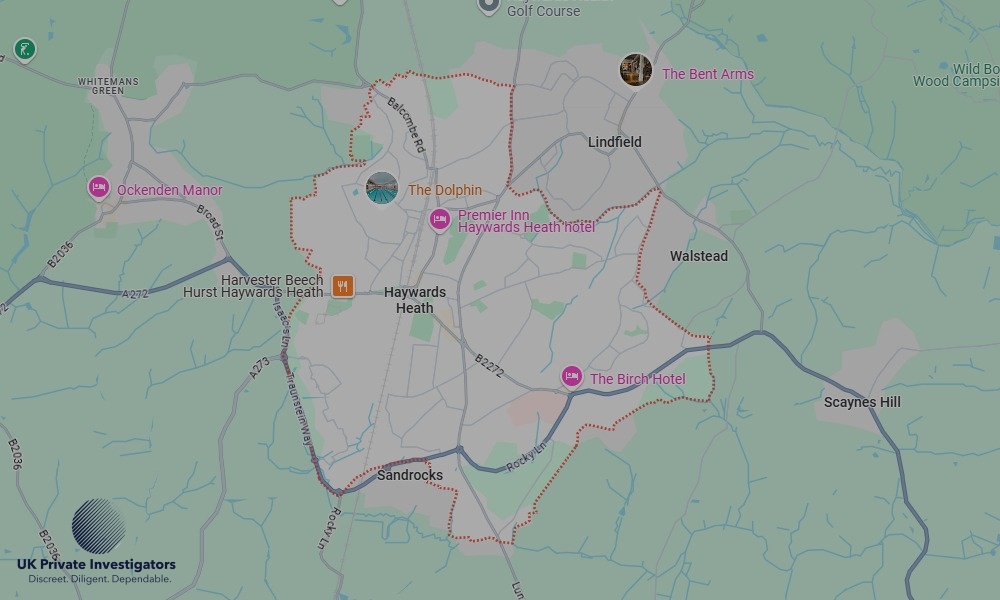 UK Private Investigators - Areas our detectives operate in LoHaywards Heathndon