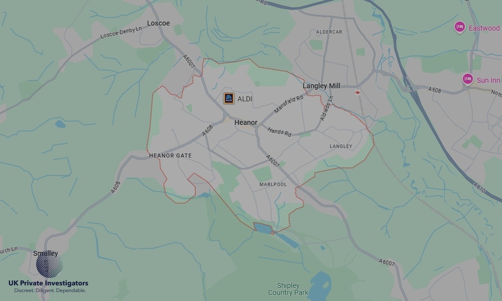 UK Private Investigators - Areas our detectives operate in Heanor