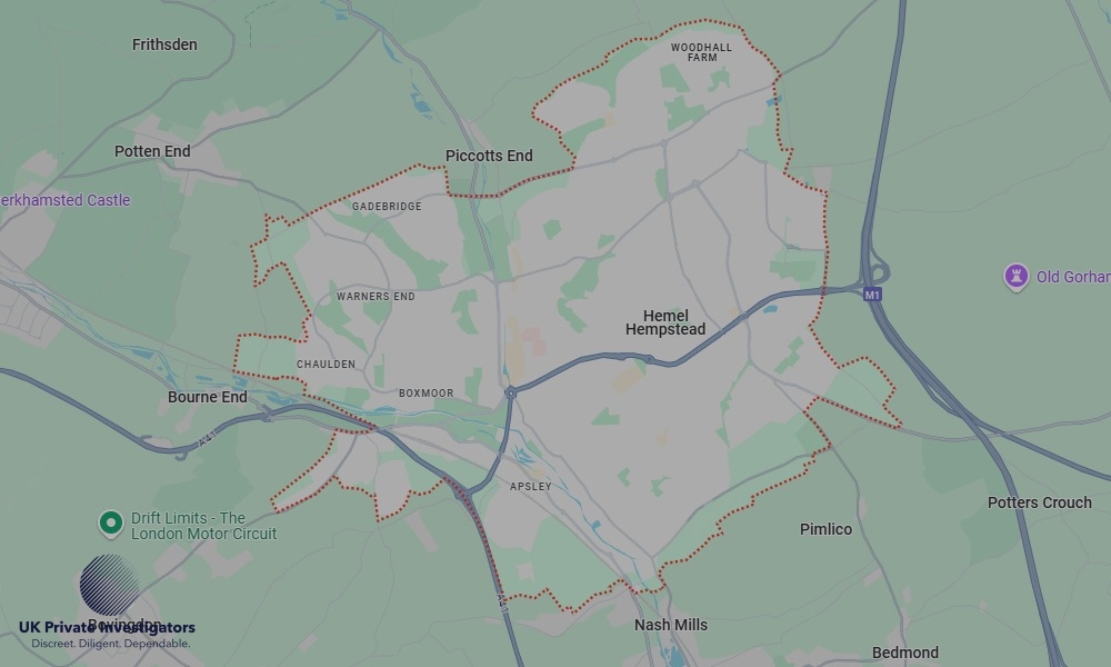 UK Private Investigators - Areas our detectives operate in Hemel