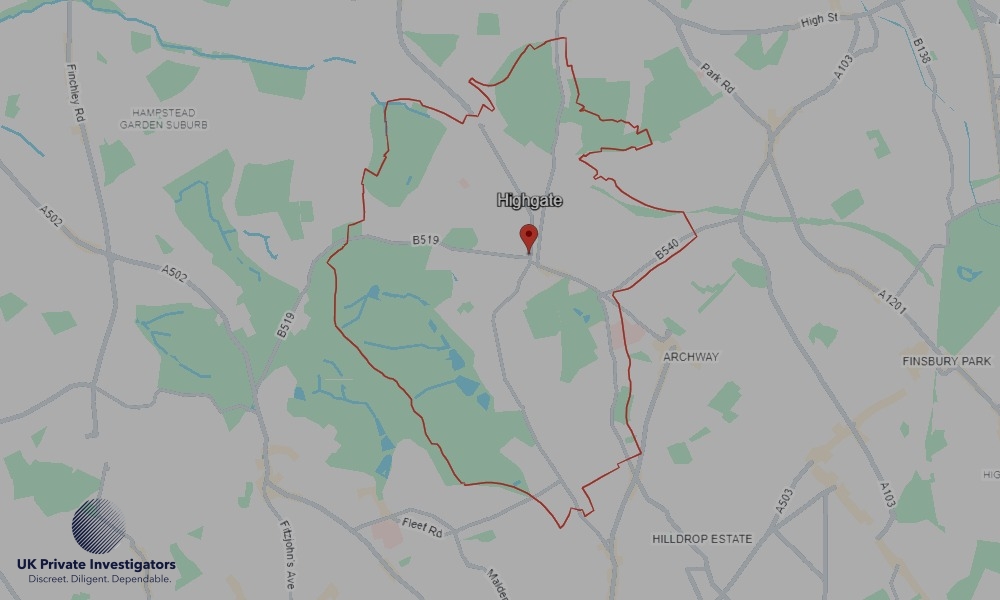 UK Private Investigators - Areas our detectives operate in Highgate