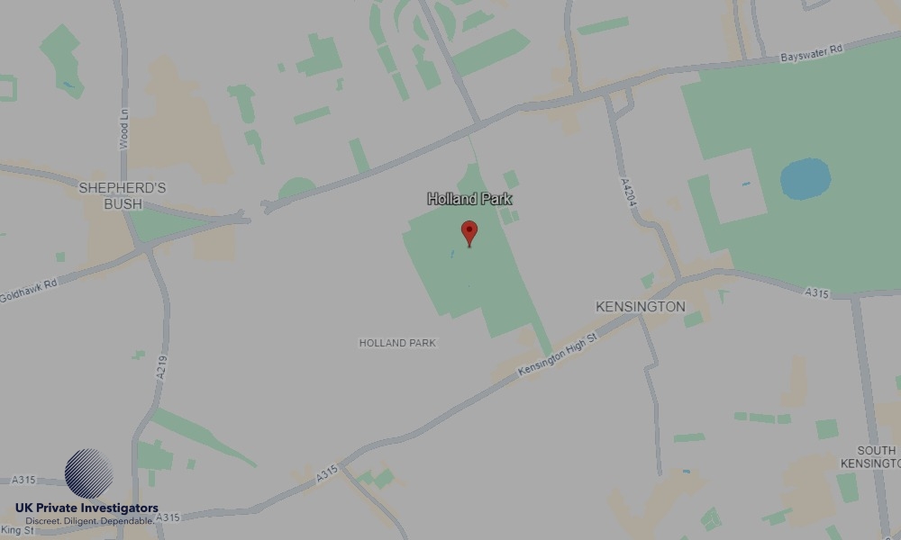 UK Private Investigators - Areas our detectives operate in Holland Park