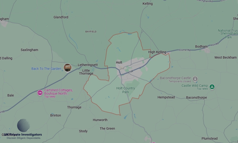UK Private Investigators - Areas our detectives operate in Holt