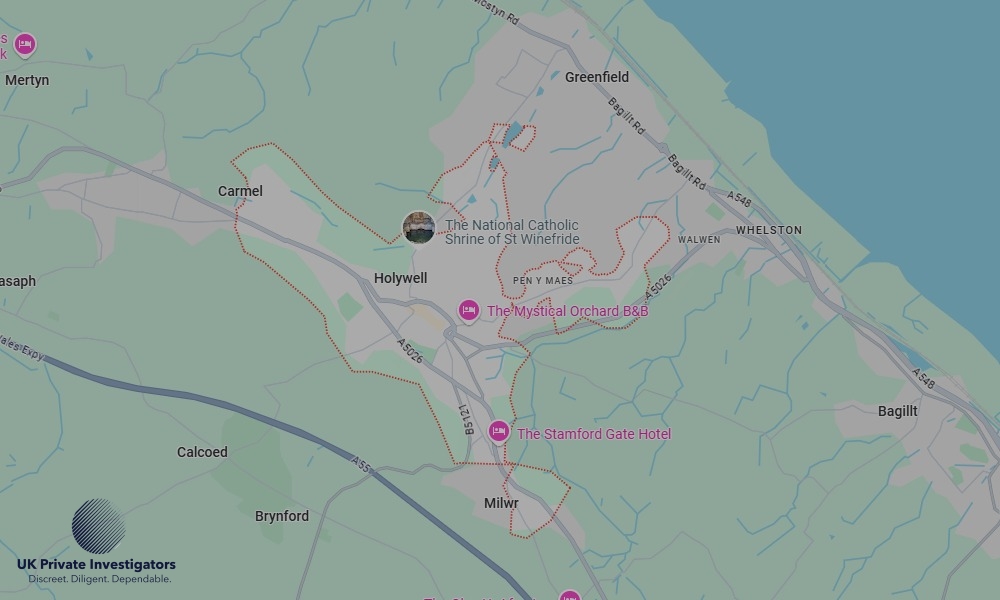 UK Private Investigators - Areas our detectives operate in Holywell