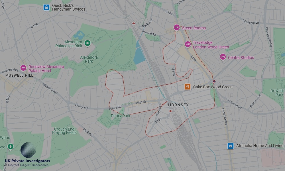UK Private Investigators - Areas our detectives operate in Hornsey