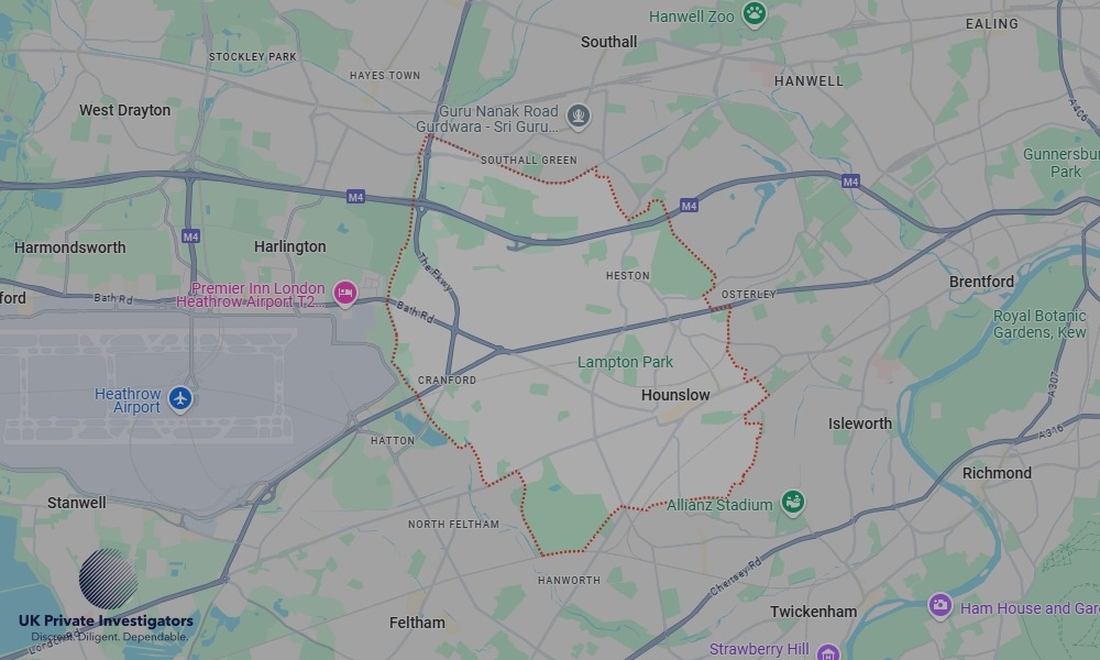 UK Private Investigators - Areas our detectives operate in Hounslow