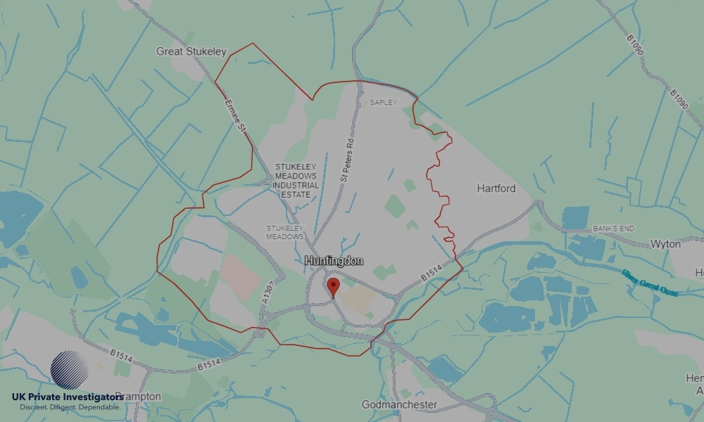 UK Private Investigators - Areas our detectives operate in Huntingdon
