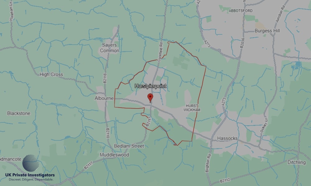 UK Private Investigators - Areas our detectives operate in Hurstpierpoint