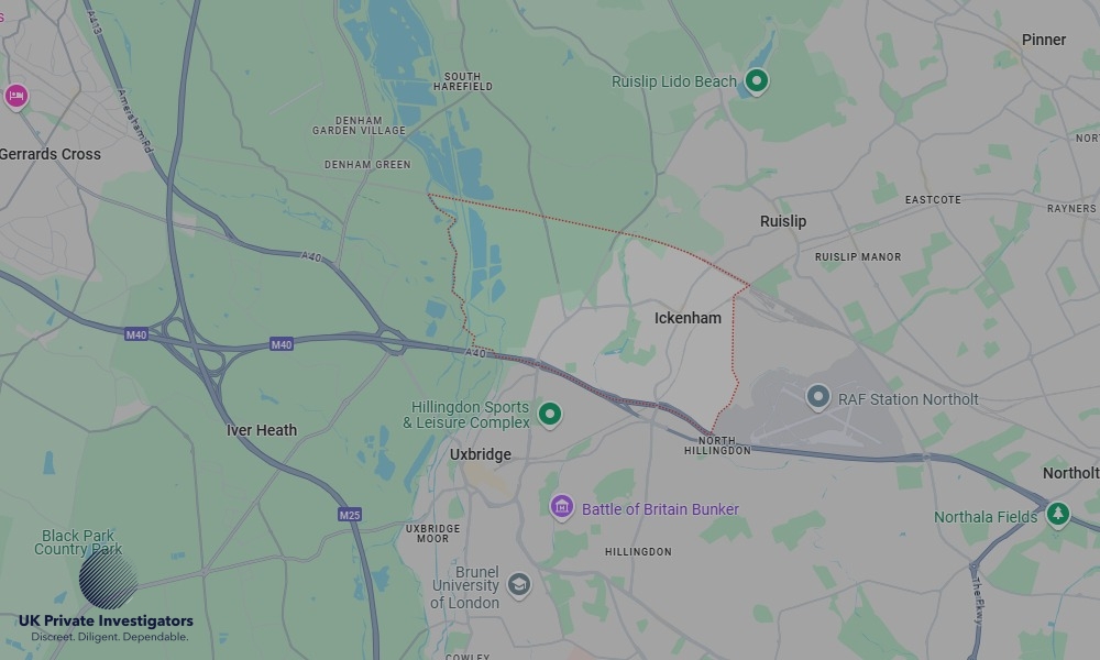 UK Private Investigators - Areas our detectives operate in Ickenham