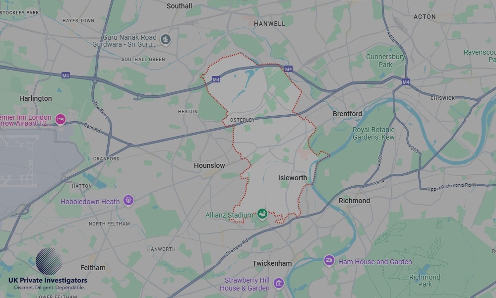 UK Private Investigators - Areas our detectives operate in Isleworth