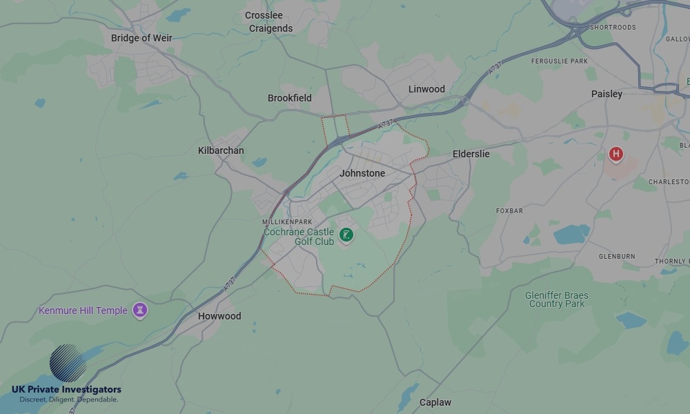 UK Private Investigators - Areas our detectives operate in Johnstone